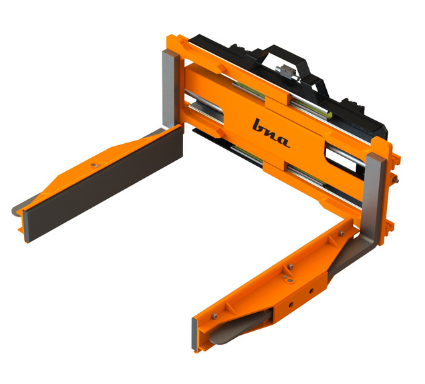 Brick-Block Clamp with Forks · Construction Attachments | BNA forklift attachment
